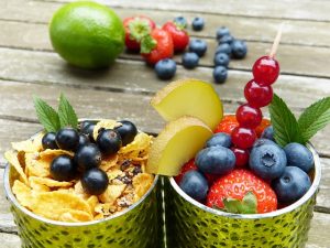 Ein Low Carb Frühstück kann Früchte enthalten